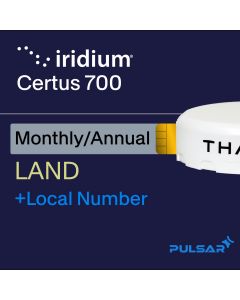 Iridium Certus 700 Land Monthly/Annual Plans